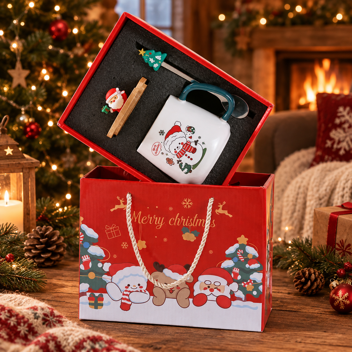 Tasse Couvercle & Cuillère — tasse céramique avec couvercle et cuillère en coffret, vue 9