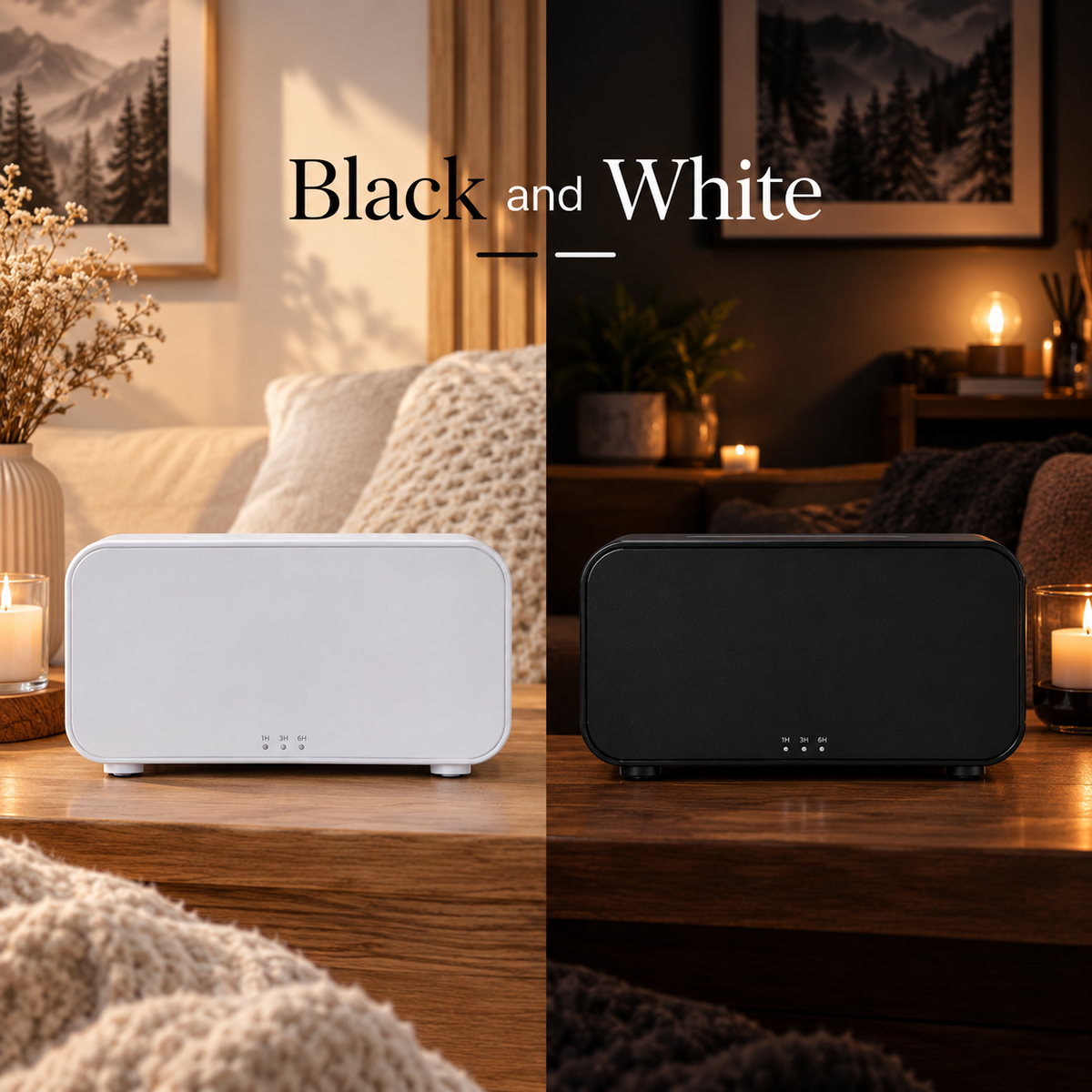 Diffuseur Flamme Braise — diffuseur d'arômes à effet flamme, Blanc