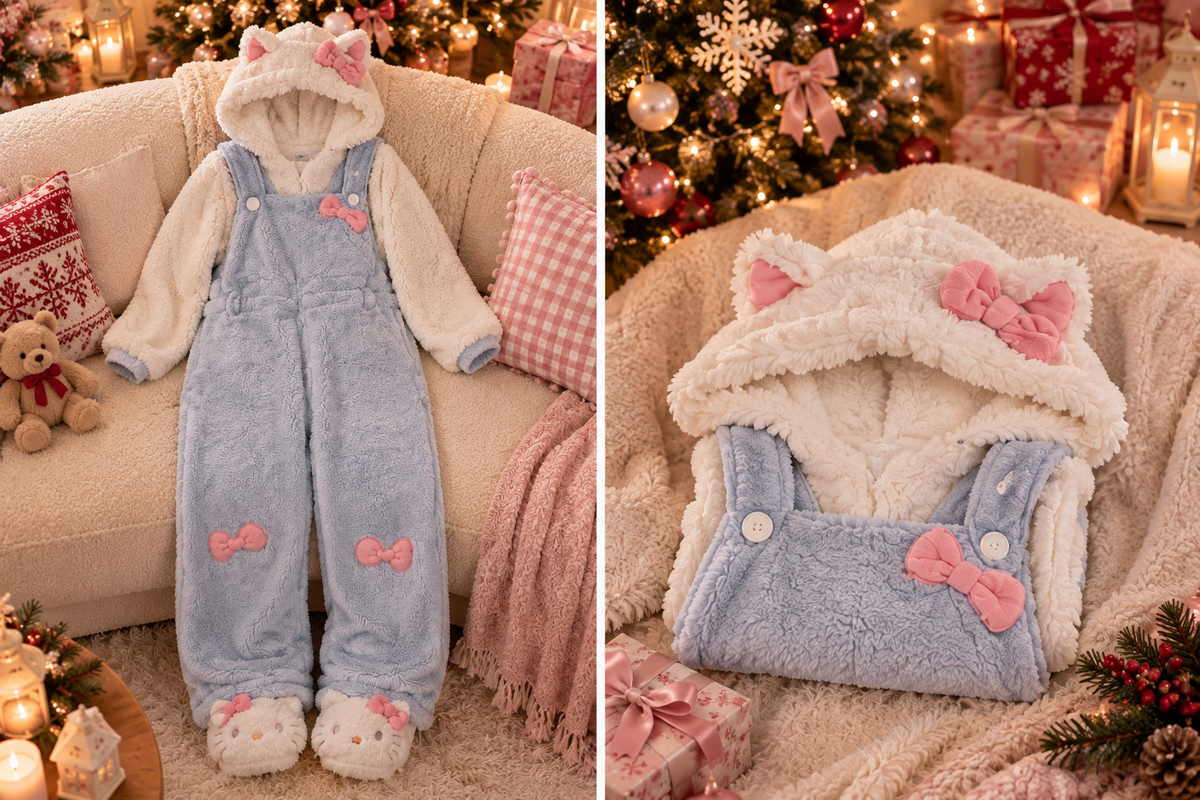 Combinaison Polaire Ourson — combinaison d'intérieur polaire à capuche, Modèle G