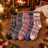 Photo 4 de Chaussettes Alpage – Lot de 5 Paires de Chaussettes Chaudes d'Hiver
