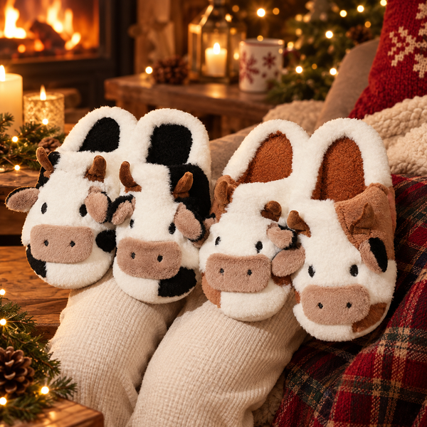Chaussons Duo Pilou — chaussons en peluche antidérapants