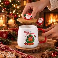 Photo 6 de Tasse de Noël Couvercle &amp; Cuillère – Mug en Céramique 400 ml