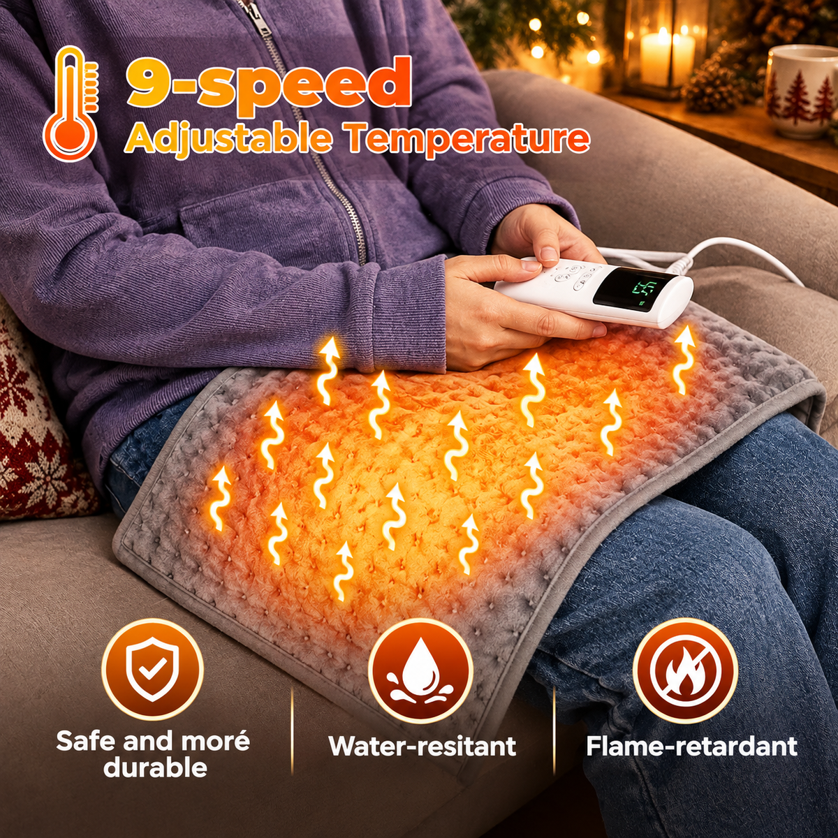 Coussin Chauffant Grand Froid — coussin chauffant électrique 58 × 29 cm, vue 3