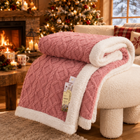Photo 5 de Plaid Sherpa Nordique – Couverture Polaire Double Face Ultra Douce