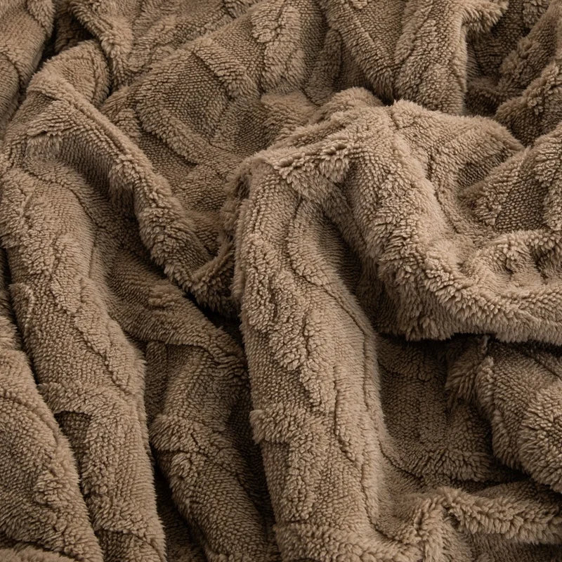 Plaid Sherpa Nordique — plaid polaire double face sherpa, vue 3