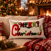 Photo 20 de Housse de Coussin de Noël Brodée Veillée
