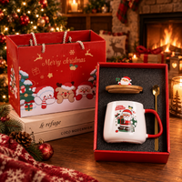 Photo 1 de Coffret Mug Chauffant Veillée – Mug de Noël &amp; Chauffe-Tasse