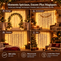 Photo 2 de Rideau Lumineux Constellation – Guirlande Rideau LED USB