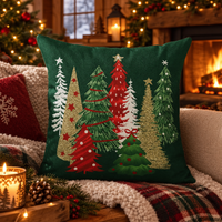 Photo 5 de Housse de Coussin de Noël Sapin &amp; Tartan