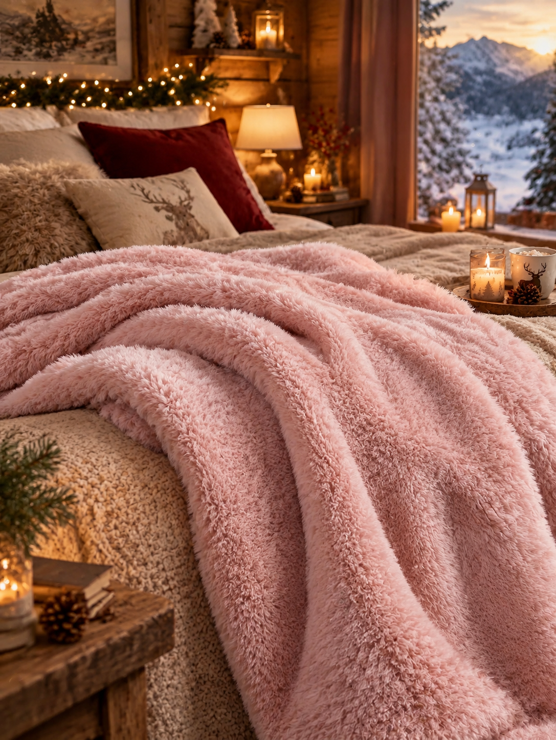 Housse de Coussin Fourrure Boréale — housse de coussin en fausse fourrure, vue 3